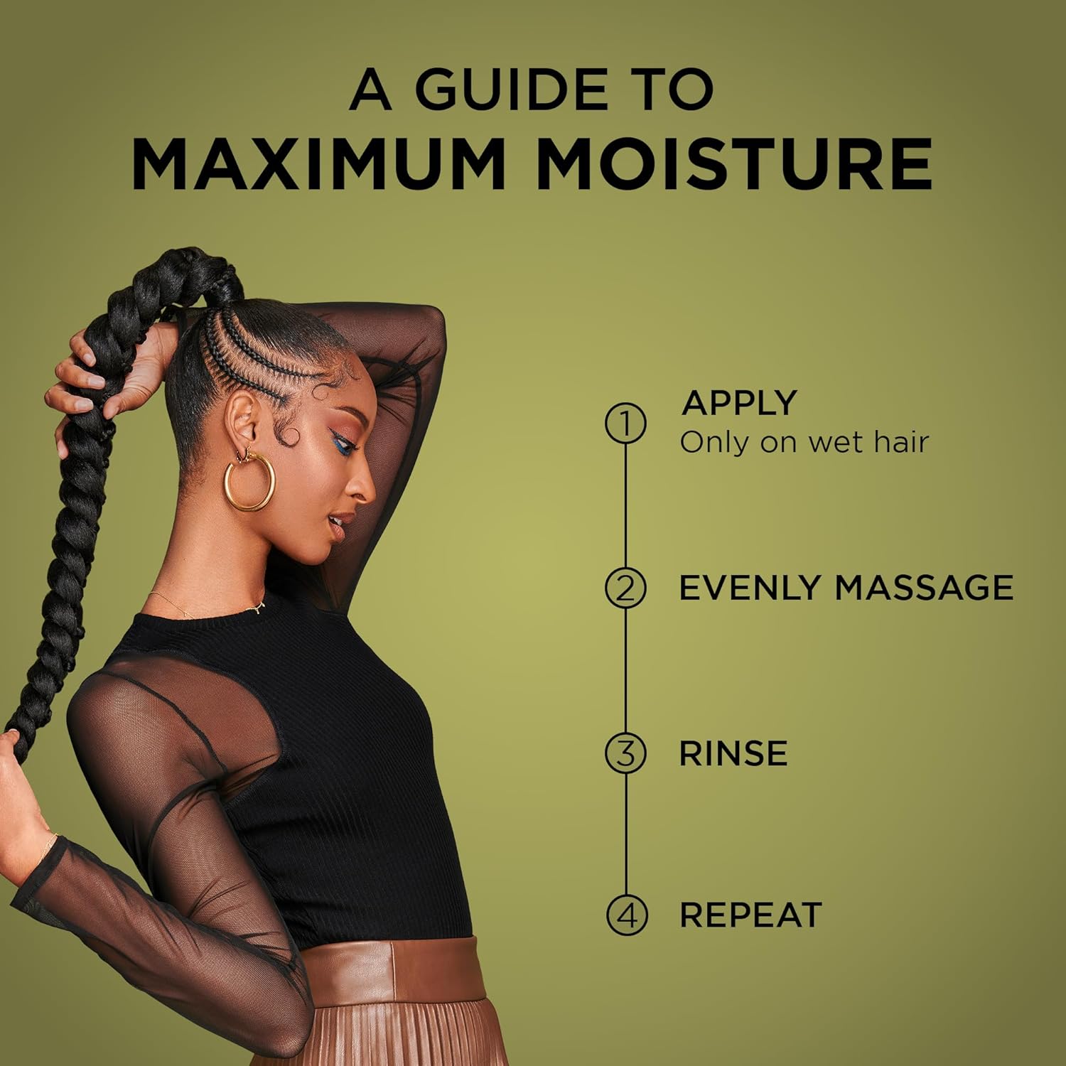 African Pride Olive Miracle Detangling Moisturizing Anti-Breakage Formula 2-in-1 Shampoo Plus Conditioner, 12 fl oz - Image 5
