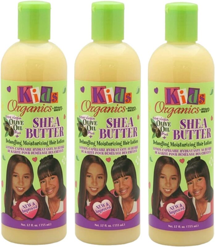 Africa's Best Kids Organics Shea Butter Detangling Moisturizing Hair Lotion 12 oz