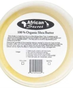 African Secret 100% Organic Shea Body Butter Chunk White - Beurico Beauty Supply