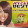 Africas Best Herbal Intensive Dual Conditioning No Lye Relaxer System With Olive Oil