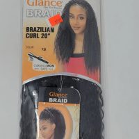 Glance Braids Brazilian Curl 20" 1B - Beurico Beauty Supply