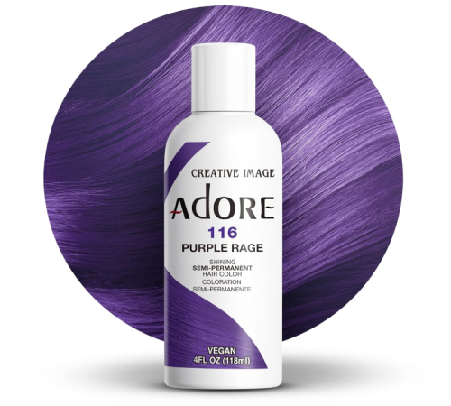  Adore Semi Permanent Hair Color 116 Purple Rage