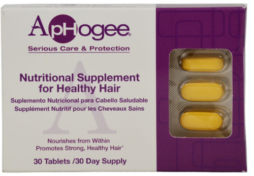 Aphogee Nutritional Supplement For Healthy Hair, 30 Ea