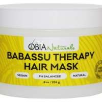 OBIA Naturals Babassu Oil Therapy Hair Mask - (8 oz/ 226 g) - Deep Conditioner - Hydrating, Repairs Dry, Damaged or Color Treated Hair After Shampoo - Sulfate Free, Vegan Protein
