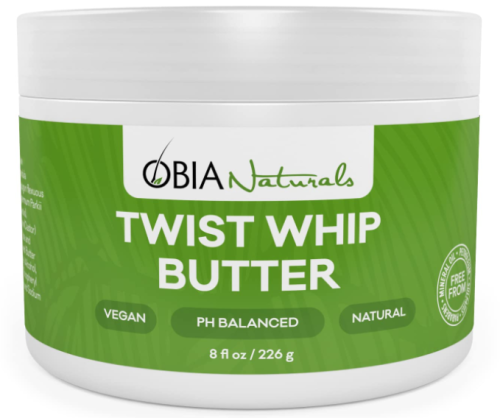 OBIA Naturals - Twist Whip Butter Hair Moisturizer, Leave-In Conditioning Styler, 8oz