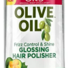 ORS Olive Oil Style & Shine Frizz Control & Shine Glossing Hair Polisher, infused with Pequi Oil for Smoothing (6.0 oz).