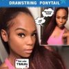 DRAWSTRING PONYTAIL T613/WT - Beurico Beauty Supply