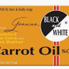 BLACK AND WHITE CARROT OIL SOAP BLACK AND WHITE