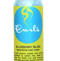 CURLS Blueberry Bliss Reparative Hair Wash - Estimula la salud del cuero cabelludo y el crecimiento del cabello - Rico y cremoso limpiador sin sulfato - Para todo tipo de rizos - 8oz Rizos