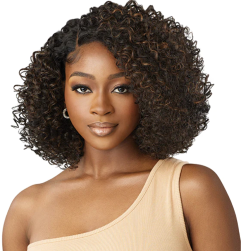 Outre Melted Hairline Synthetic Glueless HD Lace Front Wig - JINEAN/1B