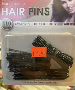 BLACK/BALL TIPS HAIR PINS DRE1096