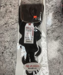 CLOSURE BODY WAVE NATURAL BLK 16" 7A