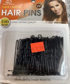 BLACK/BALL TIPS HAIR PINS DRE1050