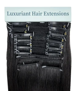 Alternative view of Hair Couture Avanti Human Hair Blend 9pcs Clip Ins 22in