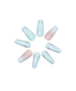 Press On Nails Kit with Glue and gel stickers Reusable Tips