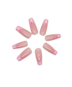 Press On Nails Kit with Glue and gel stickers Reusable Tips