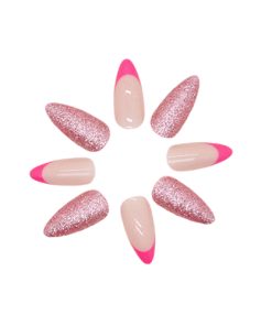 Press On Nails Kit with Glue and gel stickers Reusable Tips