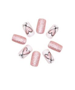 Press On Nails Kit with Glue and gel stickers Reusable Tips