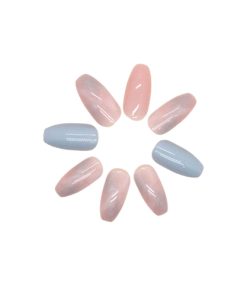 Press On Nails Kit with Glue and gel stickers Reusable Tips