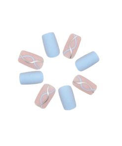 Press On Nails Kit with Glue and gel stickers Reusable Tips
