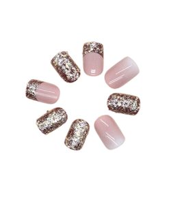 Press On Nails Kit with Glue and gel stickers Reusable Tips