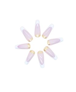 Press On Nails Kit with Glue and gel stickers Reusable Tips