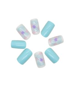 Press On Nails Kit with Glue and gel stickers Reusable Tips