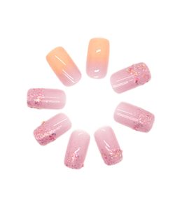 Press On Nails Kit with Glue and gel stickers Reusable Tips