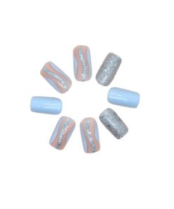 Press On Nails Kit with Glue and gel stickers Reusable Tips