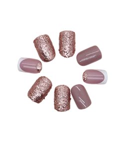 Press On Nails Kit with Glue and gel stickers Reusable Tips