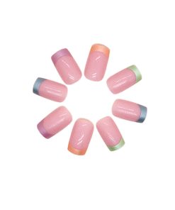 Press On Nails Kit with Glue and gel stickers Reusable Tips