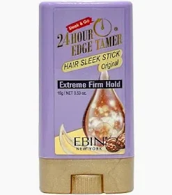 Ebin New York 24 hours Edge Tamer Sleek Hair Wax Stick Extreme Firm Hold Original .53oz