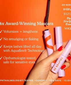 Alternative view of Tower 28 MakeWaves Mascara - Volumizing and Lash Lengthening Water-Resistant Mascara - No Clumping or Flaking - for Sensitive Eyes – Drift Brown