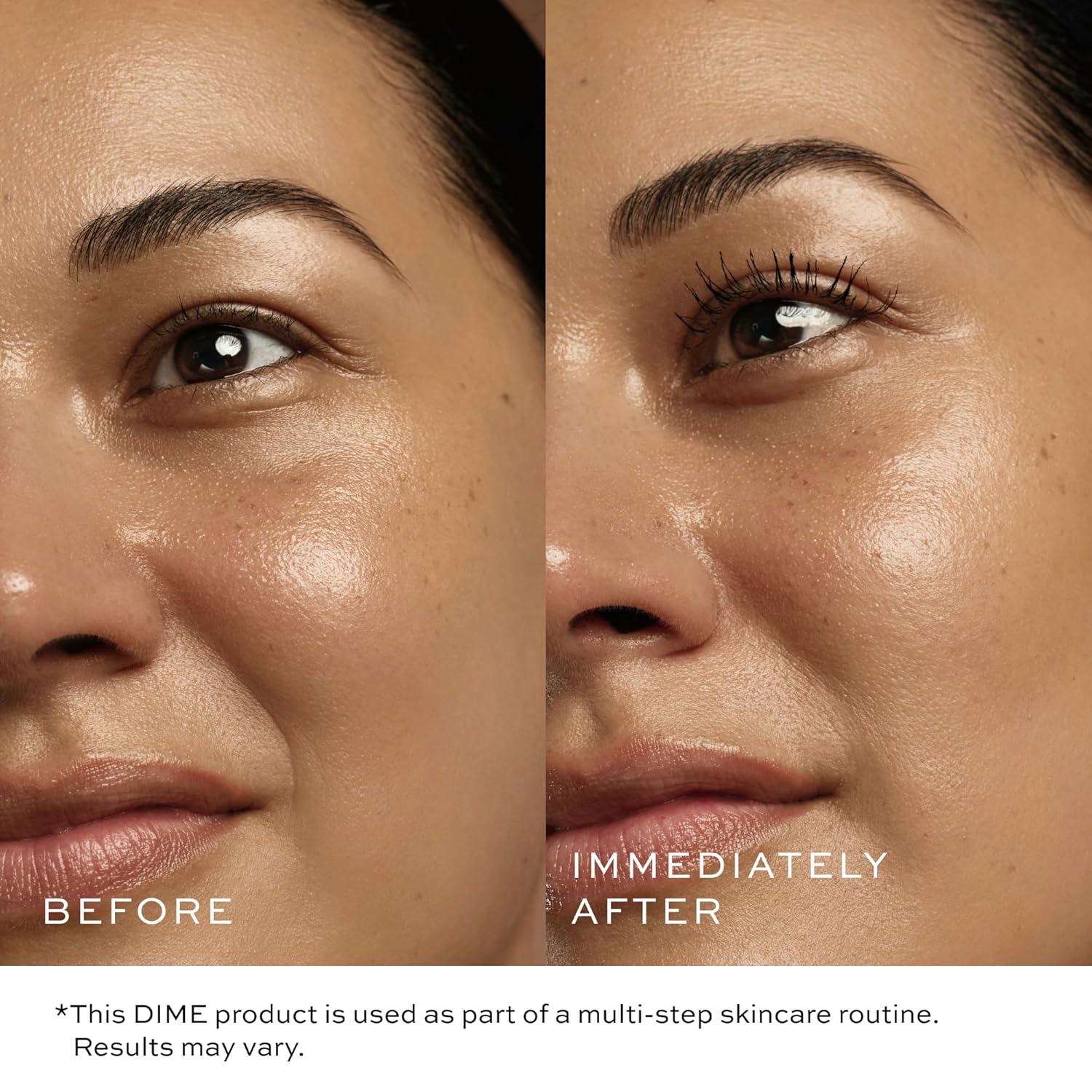 DIME Beauty Volume Mascara - Smudge-Proof Tubing Mascara for Fuller, Thicker Lashes, Adds Volume & Length, Black 0.28 oz / 8 g - Image 3