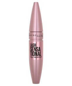 Maybelline Lash Sensational Washable Mascara, Lengthening and Volumizing for a Full Fan Effect, Blackest Black, 1 Count