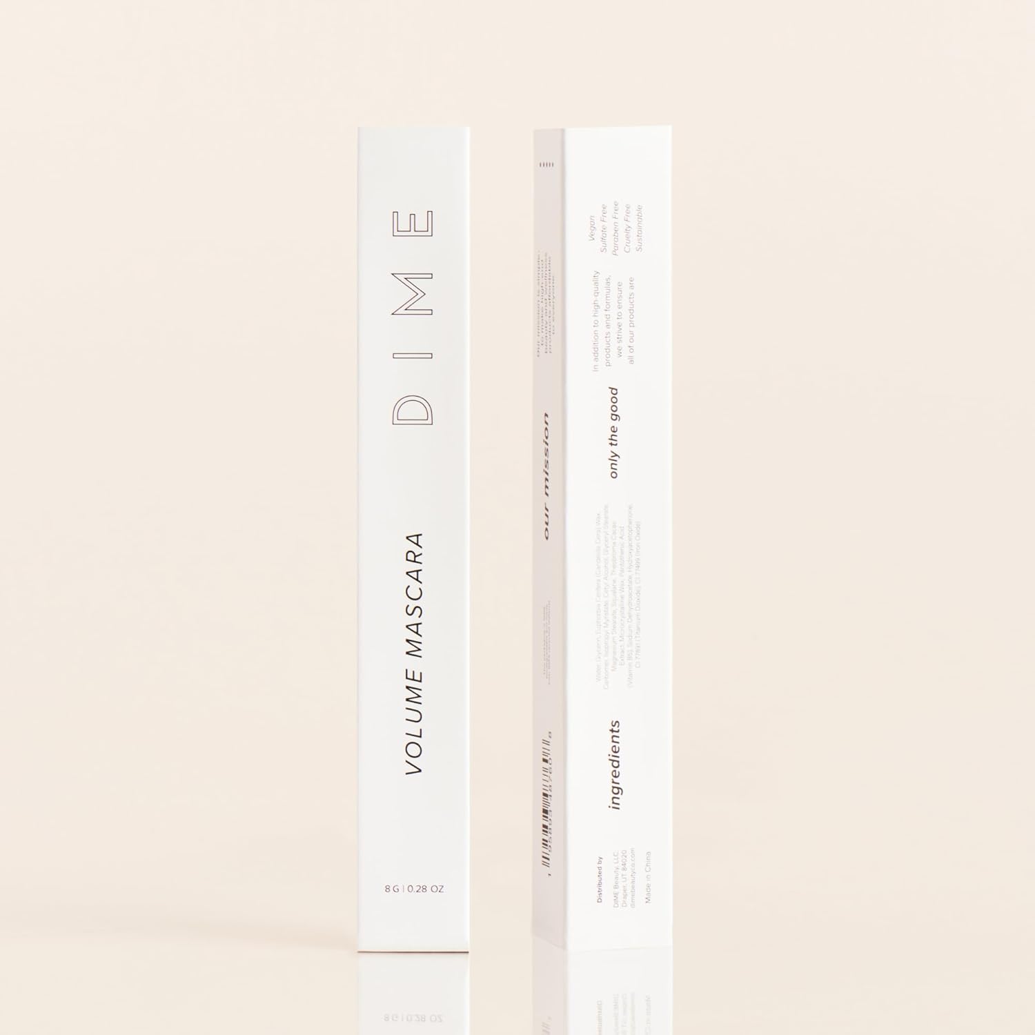 DIME Beauty Volume Mascara - Smudge-Proof Tubing Mascara for Fuller, Thicker Lashes, Adds Volume & Length, Black 0.28 oz / 8 g - Image 7