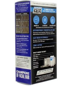 Just For Men Mustache & Beard Brush-In Color Gel Medium-Dark Brown M-40 - Image 2