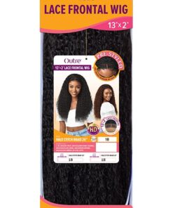 Alternative view of Outre Pre-Styled Synthetic HD 13X2 Lace Frontal Wig - Halo Stitch Braid 26" (DR4/GOLDEN HONEY BLONDE)