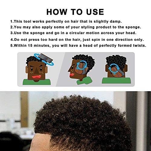 Magic Twist Hair Sponge, Barber Hair Brush Sponge - Image 4