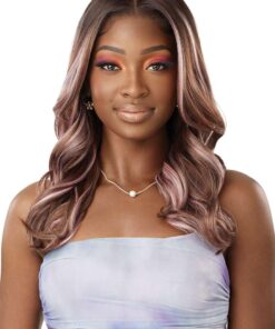 Outre Airtied 100% Fully Hand-Tied Wig - Human Hair Blend - Natural Wave 20"