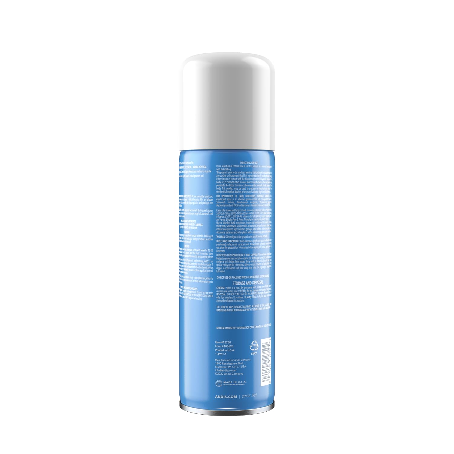 Andis 12750 Cool Care Plus 5-in-1 Clipper Spray, 15.5 oz Can - Image 4