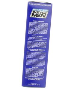 Just For Men Mustache & Beard Brush-In Color Gel Medium-Dark Brown M-40 - Image 4