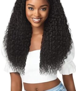 Outre Pre-Styled Synthetic HD 13X2 Lace Frontal Wig - Halo Stitch Braid 26" (DR4/GOLDEN HONEY BLONDE)