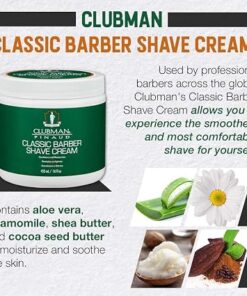 Clubman Pinaud Classic Barber Shave Cream, Moisturizing and Conditioning for Smooth Shave, Professional Quality for All Beard Types, 16 Fl Oz - Image 5