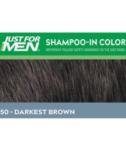 Shampoo-In Color, Hair Coloring for Men - Darkest Brown-Black, H-50 - Image 7