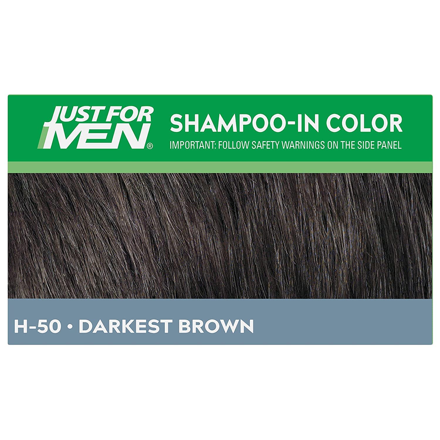 Shampoo-In Color, Hair Coloring for Men - Darkest Brown-Black, H-50 - Image 7