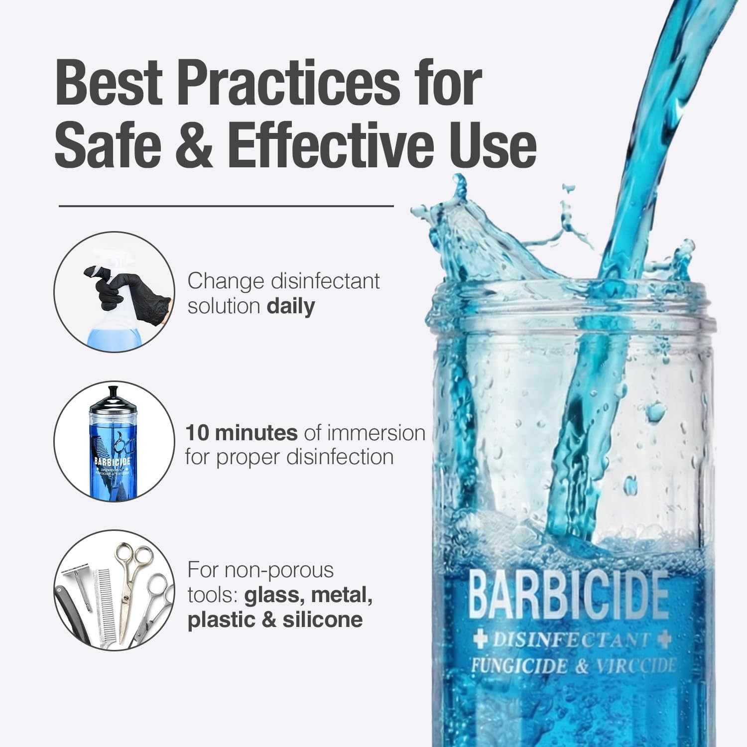 BARBICIDE Disinfectant Concentrate – Pint (16 Fl Oz) | EPA-Registered - Image 2