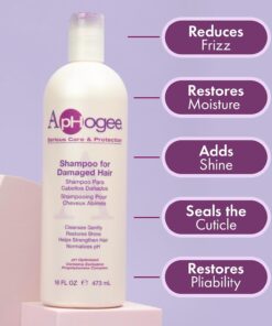Aphogee Replenishing Repair Shampoo for Dry Damaged Hair (16 Fl Oz) - Image 3