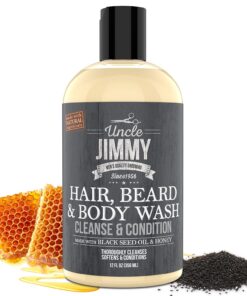 Uncle Jimmy Hair, Beard & Body Men's Wash 12 fl oz/356ml - Image 3