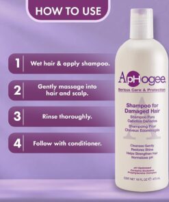 Alternative view of Aphogee Replenishing Repair Shampoo for Dry Damaged Hair (16 Fl Oz)